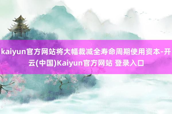 kaiyun官方网站将大幅裁减全寿命周期使用资本-开云(中国)Kaiyun官方网站 登录入口