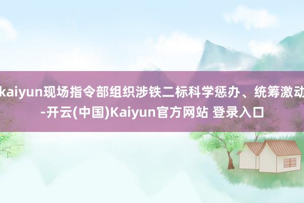 kaiyun现场指令部组织涉铁二标科学惩办、统筹激动-开云(中国)Kaiyun官方网站 登录入口